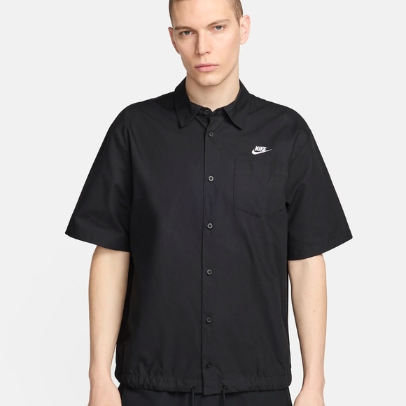 Nike Black Button-Up Shirt - Picture 1 of 4
